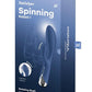 Satisfyer Spinning Rabbit 1 Rechargeable Silicone Rabbit Vibrator - Blue