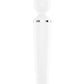 Satisfyer Wand-Er Woman USB Rechargeable Silicone Massager 13in - White/Chrome