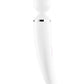 Satisfyer Wand-Er Woman USB Rechargeable Silicone Massager 13in - White/Chrome