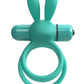 4b Ohare XL Rechargeable Silicone Rabbit Vibrating Cock Ring - Green/Kiwi - XLarge