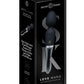Secret Kisses Glass Black Magic Silicone Rechargeable Dual End Wand - Black/Clear