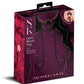 Secret Kisses Rosegasm Open Mouth Gag with Nipple Clips and Satin Blindfold - Black/Red