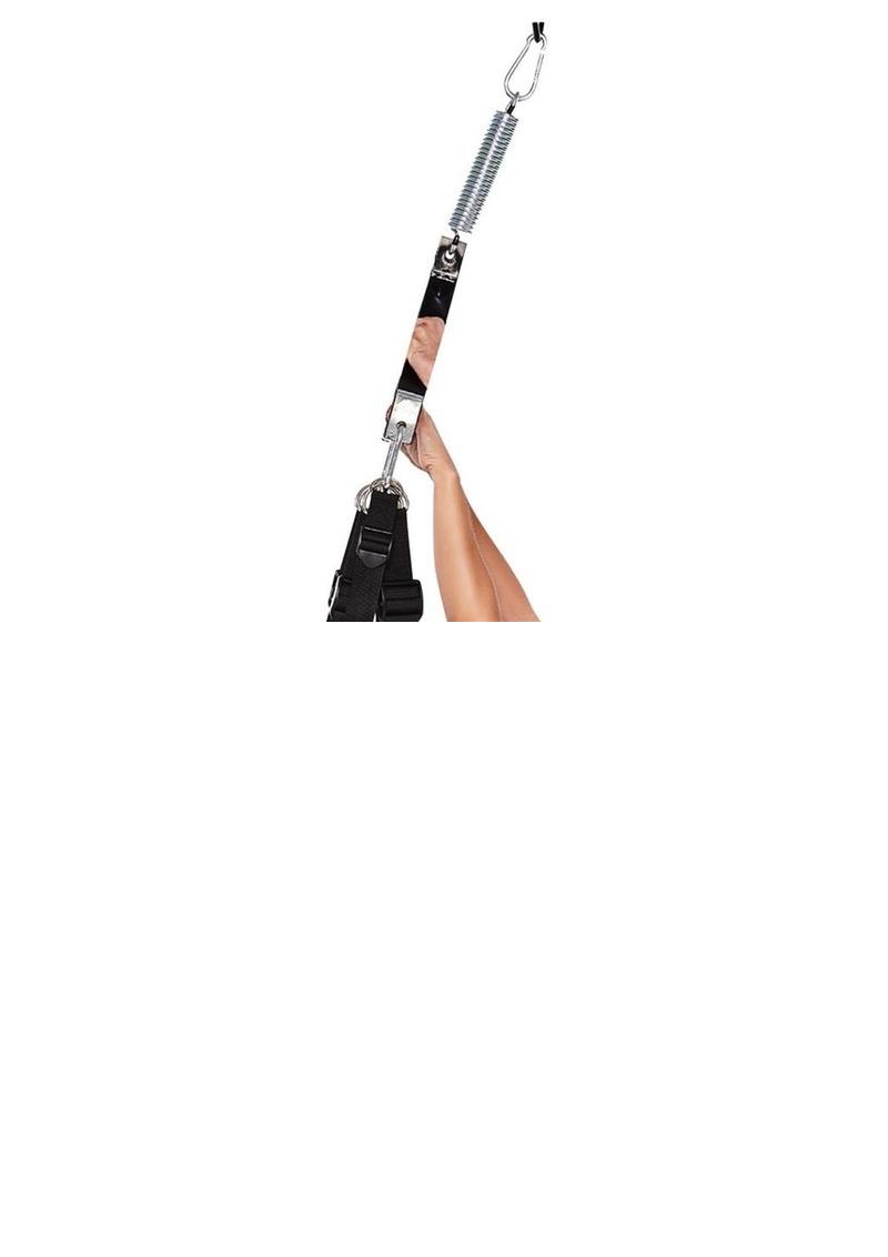 Secret Kisses Rosegasm Pleasure Swing with Satin Blindfold - Black/Red