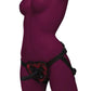 Secret Kisses Rosegasm Strap-On Harness with G-Spot Dildo and Blindfold