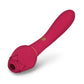 Secret Kisses Rosegasm Twosome Rechargeable Silicone Dual End Vibrator with Clitoral Stimulator