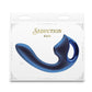 Seduction Kaia Rechargeable Silicone Dual Vibrator with Air Pulse Clitoral Stimulator - Blue