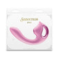 Seduction Kaia Rechargeable Silicone Dual Vibrator with Air Pulse Clitoral Stimulator - Pink