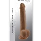 Selopa Natural Feel Flexskin Dildo - Chocolate - 7in