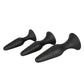 Silicone Anal Trainer Kit Black 3 Sizes