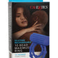 Silicone Rechargeable 10 Bead Maximus Couples Ring - Blue