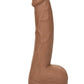 Silicone Studs Realistic Dildo - Caramel - 8in