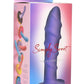 Simply Sweet Swirl Silicone Dildo - Purple
