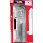 Size Matters Clear Sensations Penis Extender Vibro Sleeve with Bullet - Clear