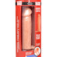 Size Matters Penis Extender Sleeve Silicone - Flesh/Vanilla - 2in