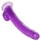 Size Queen Dildo with Balls - Purple - 12in