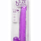 Size Queen Dildo with Balls - Purple - 12in