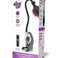 Size Up Rechargeable Vibrating Petite Pump - Black/Clear