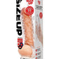 Size Up Studded Clear View Penis Extender with Ball Loop - Clear - 1in