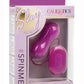 Slay #Spinme Silicone Rechargeable Rotating Vibrator with Remote Control - Purple