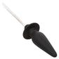 Southern Lights Rechargeable Silicone Vibrating Light Up Anal Probe - Black