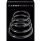 Sportsheets Rubber O Ring Cock Ring - Black - 4 Pack
