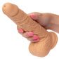 Squirting Fuck Stick Rechargeable Silicone Realistic Dong with Suction Cup