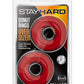 Stay Hard Donut Cock Rings Oversized - Red - 2 Pack