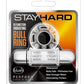 Stay Hard Vibrating Mega Bull Cock Ring - Clear