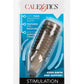 Stimulation Enhancer Textured Penis Sleeve - Smoke - 4.25in