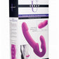 Strap U Evoke Super Charged Rechargeable Silicone Vibrating Strapless Strap-On - Pink
