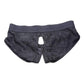 Strap U Lace Envy Black Crotchless Panty Harness - L/XL
