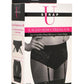 Strap U Laced Seductress Lace Crotchless Panty Harness with Garter Straps - Black - Medium/Small
