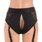 Strap U Laced Seductress Lace Crotchless Panty Harness with Garter Straps