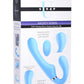 Strap U Mighty Rider 10x Silicone Rechargeable Strapless Strap-On - Blue