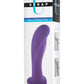 Strap U Royal Heart-On Silicone 6in Dildo - Purple