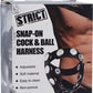 Strict Snap-On Cock and Ball Harness - Black