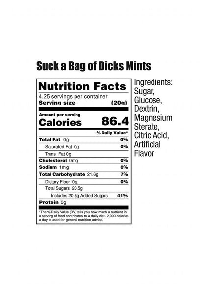 Suck A Bang Of Minty Dicks - 3oz