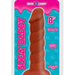 Suga' Daddy Silicone Dildo - Brown/Chocolate - 8in