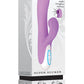 Super Sucker Rechargeable Silicone G-Spot Vibrator with Clitoral Stimulator - Pink/Purple