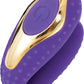 Surenda Enhanced Oral Vibe Rechargeable Silicone Vibrator - Gold/Purple