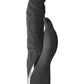Surenda Rabbit Lover and Dildo Rechargeable Silicone Vibrator - Black