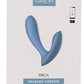 Svakom Erica Romantic Rose App Compatible Rechargeable Silicone Dual Stimulating Vibrator - Pink