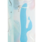 Swan The Kissing Swan Rechargeable Silicone Dual Action Rotate and Clitoral Vibrator - Blue