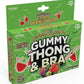 Sweet N Sour Gummy Thong and Bra - Red