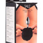 Tailz Onyx Bunny Tail Anal Plug - Black/Metal