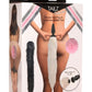 Tailz Silicone Anal Plug and 3 Interchangeable Tails - Assorted Colors/Multicolor - Set