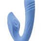 Tap and Thrust Rechargeable Silicone Vibrator with Clitoral Stimulation