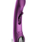 Tempo Pressure Sensing App Controlled Kinky Finger Tapping Rechargeable Silicone G-Spot Vibrator - Black/Purple