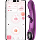 Tempo Pressure Sensing App Controlled Kinky Finger Tapping Rechargeable Silicone G-Spot Vibrator