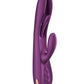 Terri App Controlled Kinky Finger Tapping Rabbit Vibrator - Gold/Purple